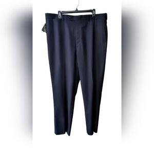 Stafford Performance Men's Navy Blue Wrinkle Resistant Comfort Pants NWT 40X32
